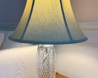 Item 103:  Crystal lamp- Waterford? - 25": $125