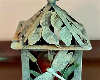Item 282:  Dragonfly candle holder: $12