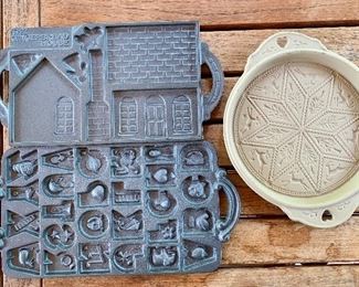 Item 235:  John Wright Co. Gingerbread House Mold and Alphabet Mold: $30