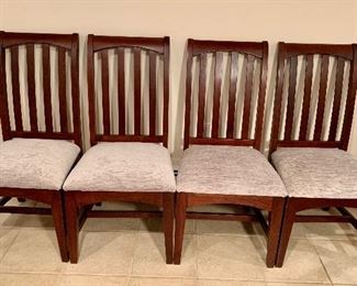 Item 117:  Flat back side chairs - 20" x 17.5" x 40": $125
