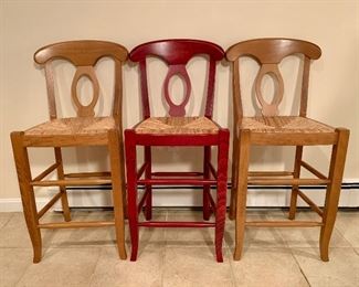 Item 118:  (3) Pottery Barn bar stools: $160