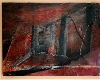 Item 120:  Mixed media by Waldren - 45" x 36": $250