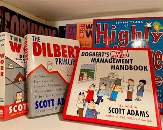 Item 190:  Lot of Scott Adams books: $35