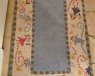 Item 109:  Pottery Barn fairy rug - 3" x 5": $45