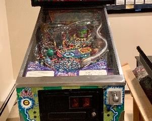 Item 132:  Cirqus Voltaire pinball machine: $7000 - rare pinball machine with a limited number made! This machine was just serviced and works perfectly! 