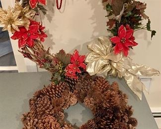 Item 208:  Decorative wreaths: $12