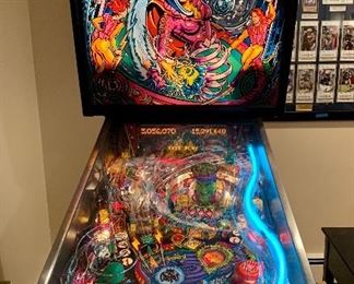 Item 132:  Cirqus Voltaire pinball machine: $7000 (https://www.youtube.com/watch?v=5iqk1YFSxl0) video provided for your information - this is not the same machine!