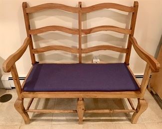 Item 155:  Wooden bench - 42" x 21" x 44": $225