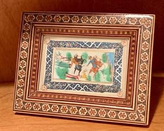 Small framed Indian scene: $12