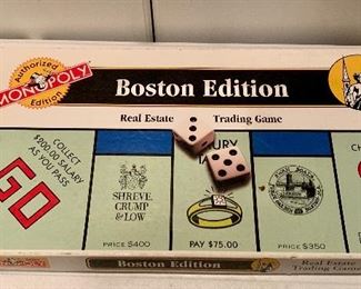Boston Edition Monopoly: $25