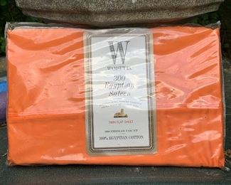 Wamsutta Sheet, Twin, Flat, Orange: $5