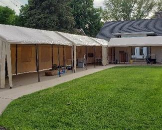 All outside under tents