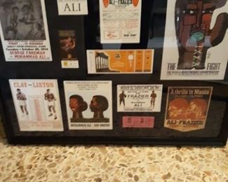 Original pieces from Ali fights. A great Father's Day  gift for the collector in your family! 