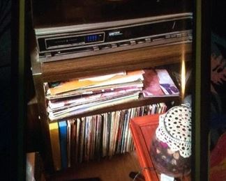 Record Player and Albums