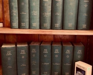 14 volumes of 'Trials of War Criminals' published by the US Government.