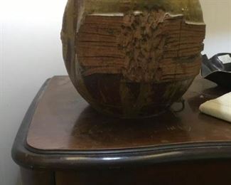 Vintage lamp base closeup