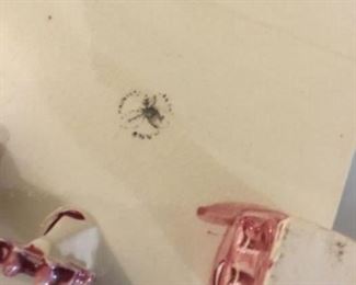Bottom stamp on piano/ashtray set