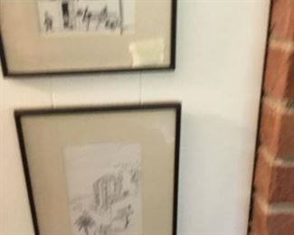 Drawings - framed