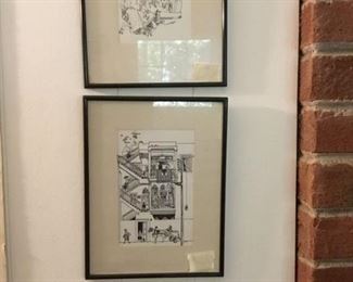 Drawings - framed