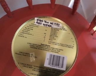 Uncle Bens tin - circadian 1985 with 1947 art work featured