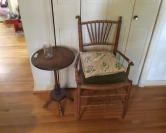 Chair & small table