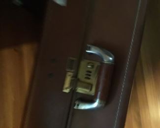Lock on suitcase