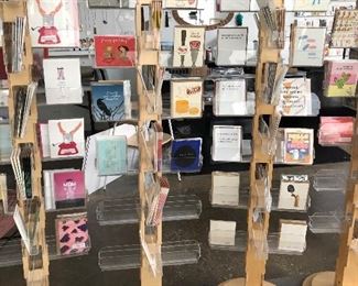 Loads of greeting cards and display stands