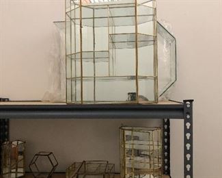 Brass Finish Display Curios