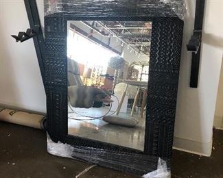 Mirror with Black Frame