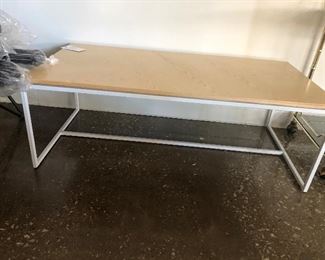 Tobias Rectangular Coffee Table Walnut & Black