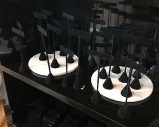 Weighted T Shaped Velvet Jewelry Displays