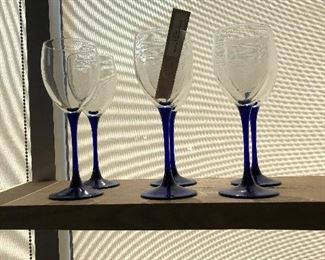 Stemware Blue Base $1.00 each