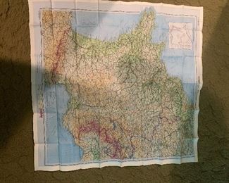 Military escape route maps from WWII