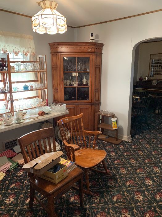 Cherry Corner Cupboard