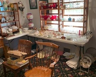 lots of vintage glassware