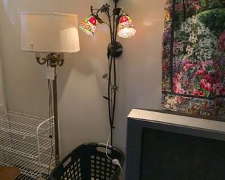 Stained glass wall lamp- Beautiful!