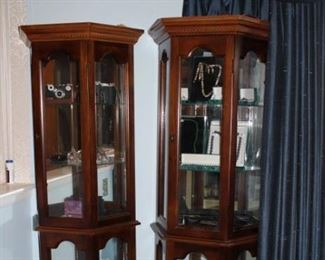 2 Curio Cabinets