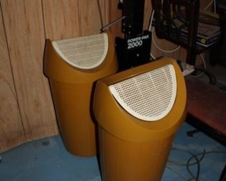 Vintage trash cans