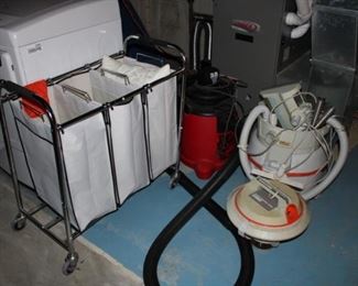 Clothing sorter, shop vacs