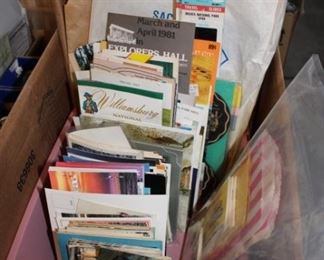 Travel guides, post cards