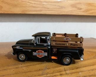 $24 - Model of Yesteryear Matchbox 1955 Chevrolet 3100 with Harley Davidson Logo