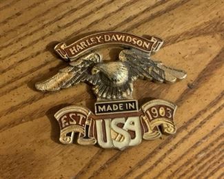$12 - Harley Davidson, Metal Decal / Emblem