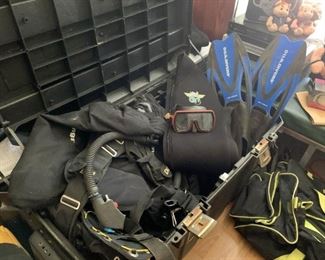 Scuba Diving Gear (wetsuits, vests. fins, masks, gauges, equipment, etc.)