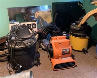 Rigid Air Mover, Shop Vacs, Etc.