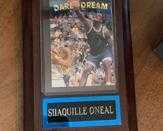 Shaquille O'Neal Basketball Trading Card Plaque