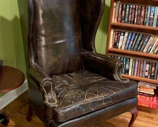 $225 - Fabulous Vintage  Wingback Chair by North Hickory Furniture Company (30.5" W x 26.5" D x 49.5" H)