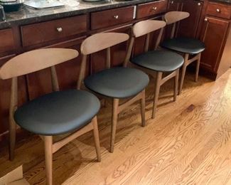 $160 - Set of 4 MCM Style Dining / Side Chairs (Made in Malaysia)