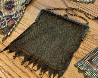 $22 - Antique / Vintage Metal Mesh Handbag / Purse