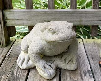 $45 - Concrete Frog Garden Statue
