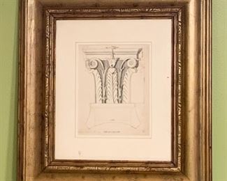 $35 - Framed Print of Pilaster (16" L x 18" H)